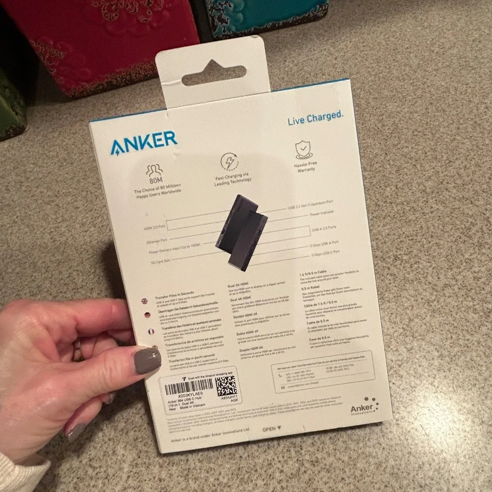 NIB! Anker 364 USB-C Hub - 10-in-1, Dual 4K HDMI